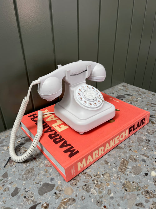 Bluetooth Enabled Retro Landline - SNOW WHITE