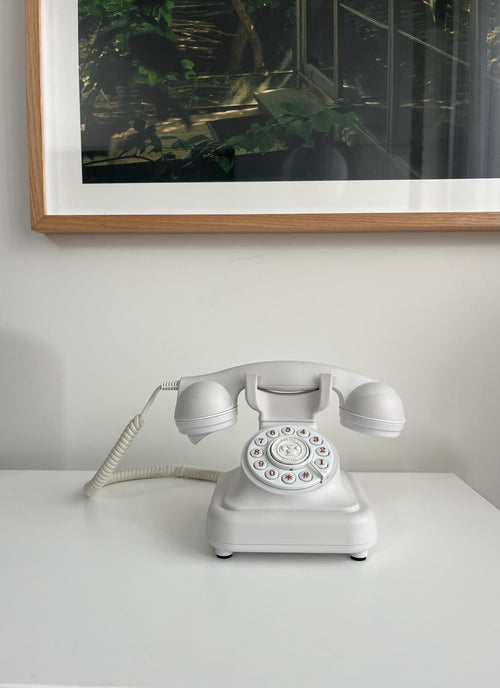Bluetooth Enabled Retro Landline - SNOW WHITE